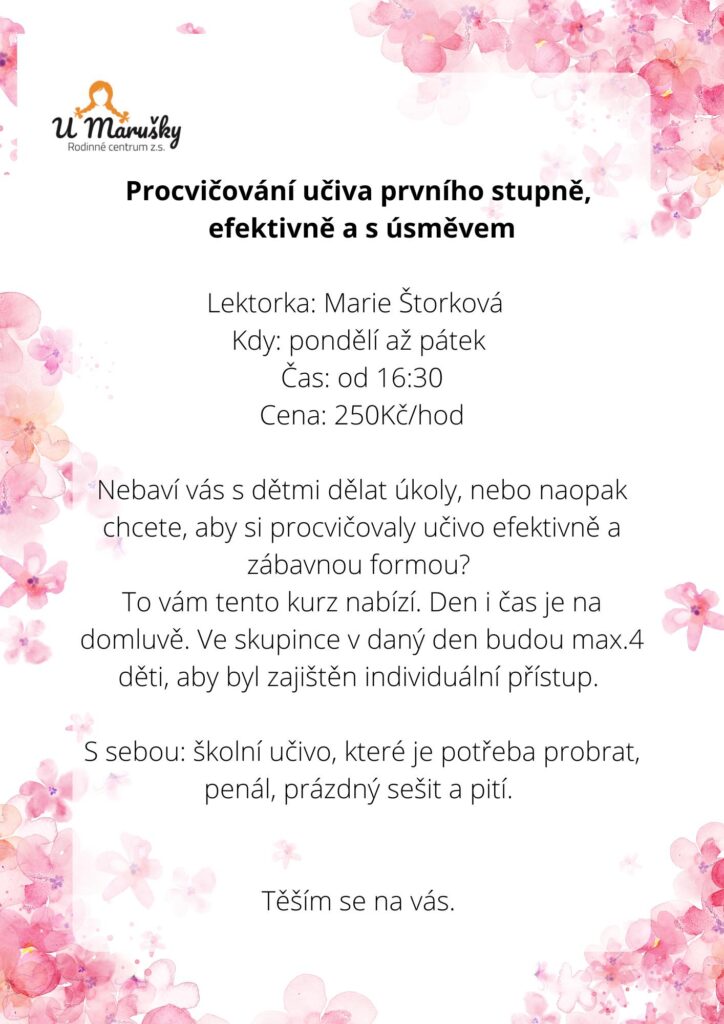 Procvičování učiva prvního stupně